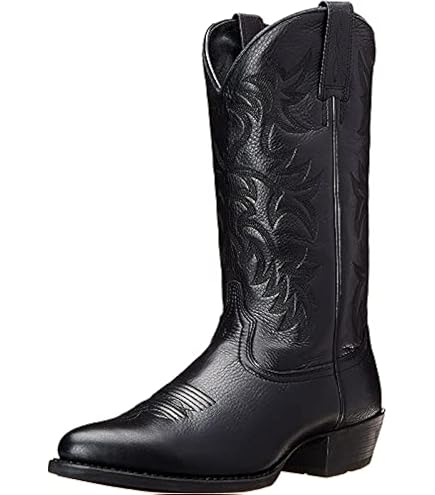 Amazon.com: femflame Cowboy Boots for Men Round Toe Embroidered