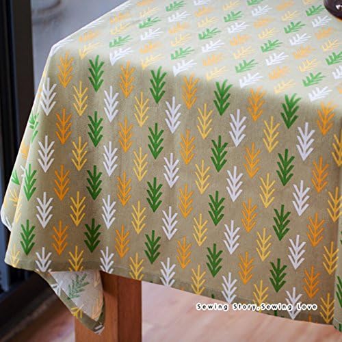 Nordic geometric patterned cotton fabric/ Japanese simple Plaid table cloth/ table/ square round table/ Gabe-D 200x140cm(79x55inch)
