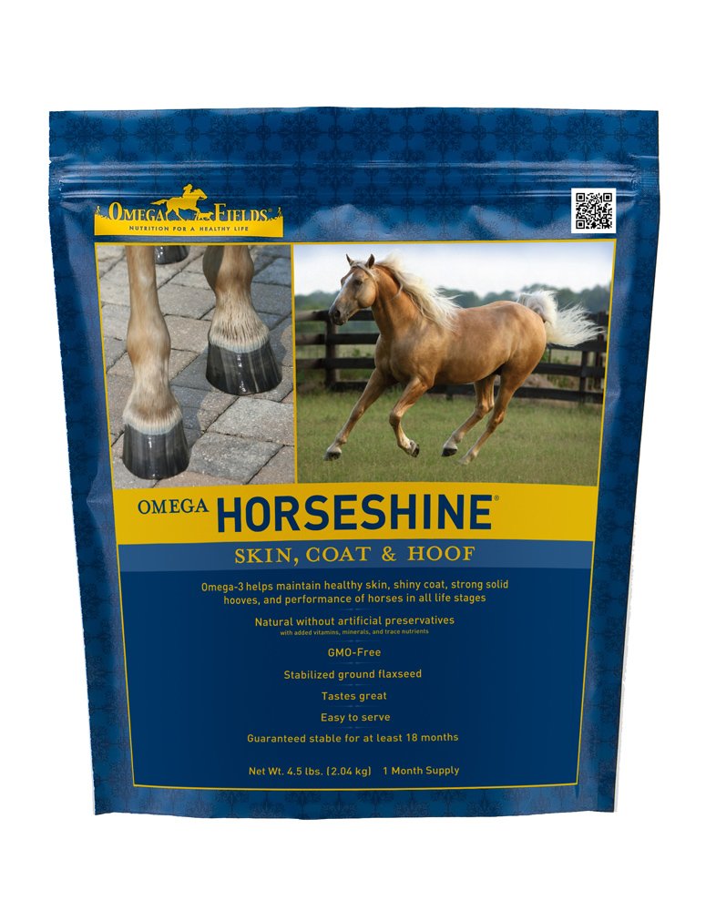 Omega Horseshine 3 Supplement, 4.5 Lb Sporting Goods Outdoor Recreation Equestrian Supplies Feed