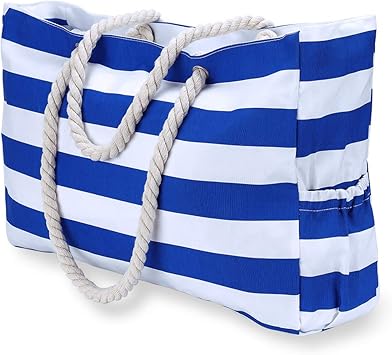 extra large beach bags with zippers