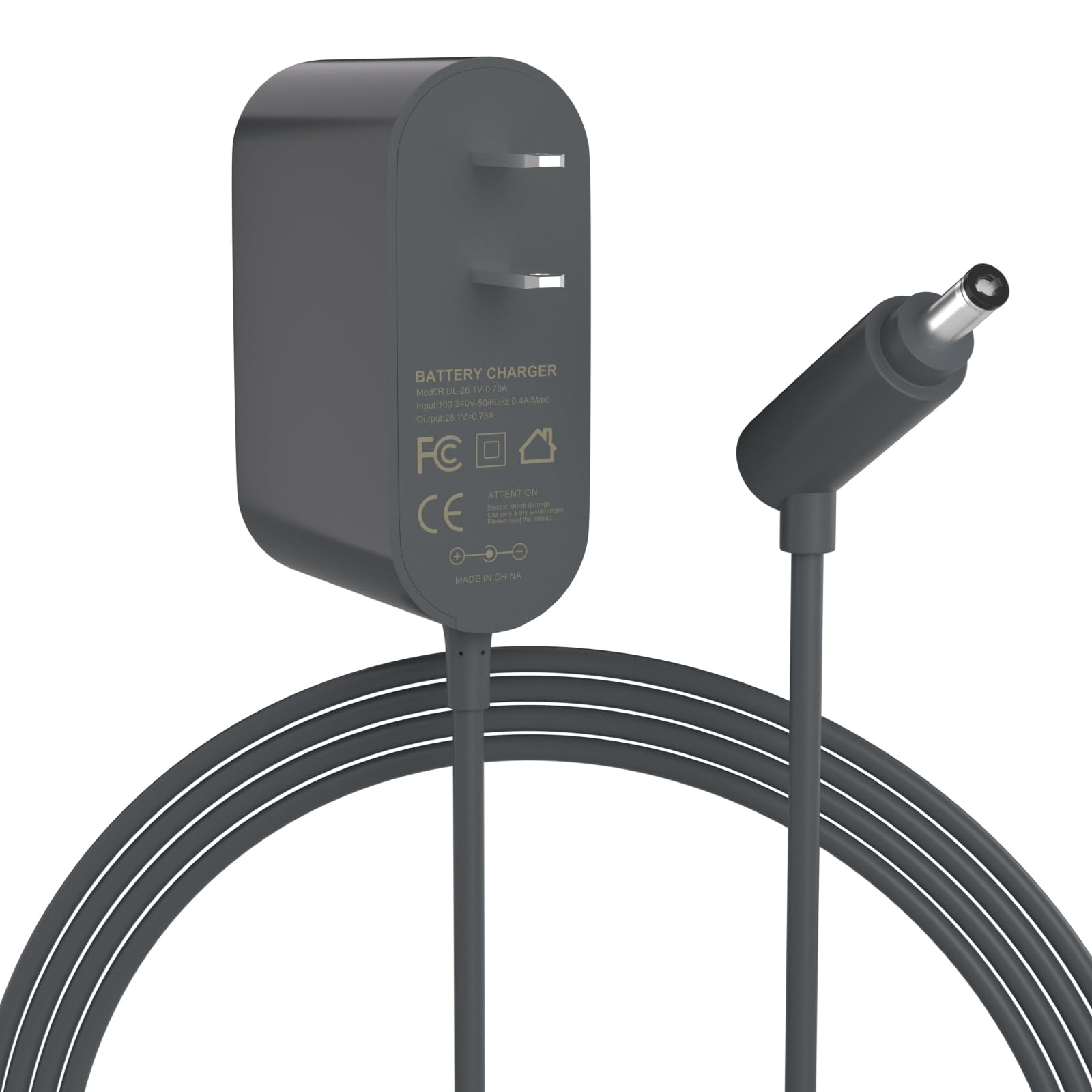 Photo 1 of Tinkon 26.1V Charger Compatible with Dyson V6, V7, V8 Cordless Vacuum Cleaners, Compatible with DC58 DC59 DC61 DC62 SV03 SV04 SV05 SV06 Models (0.78A 205720-02 967813-02 AC Adapter)