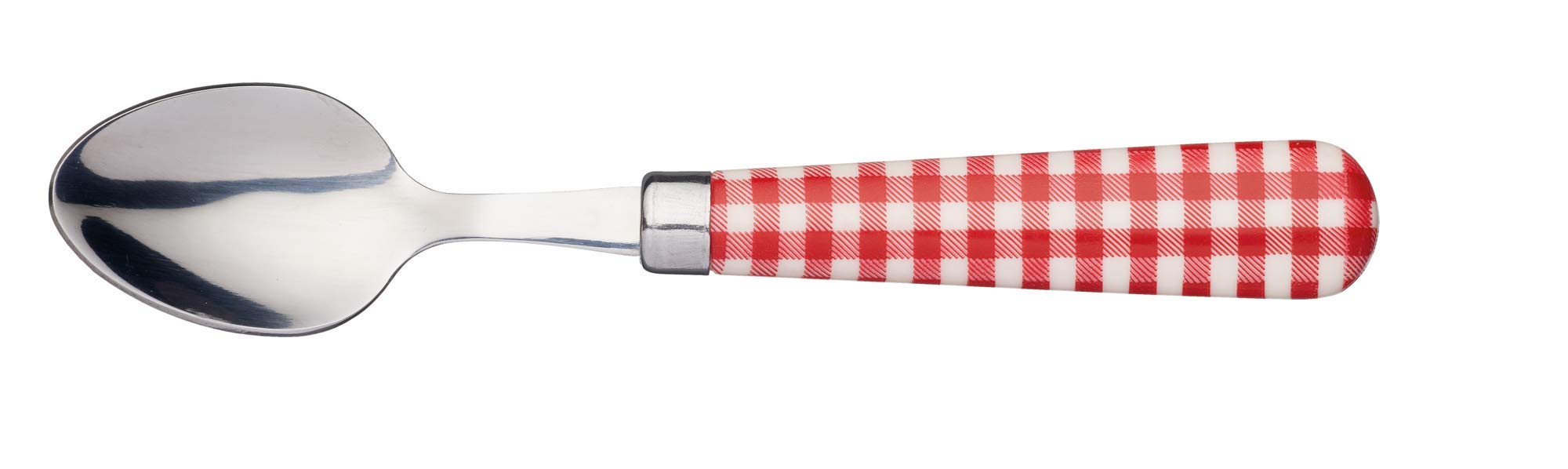 Kitchencraft KCTSPNGINGRD Red Gingham Printed Spoon, Red
