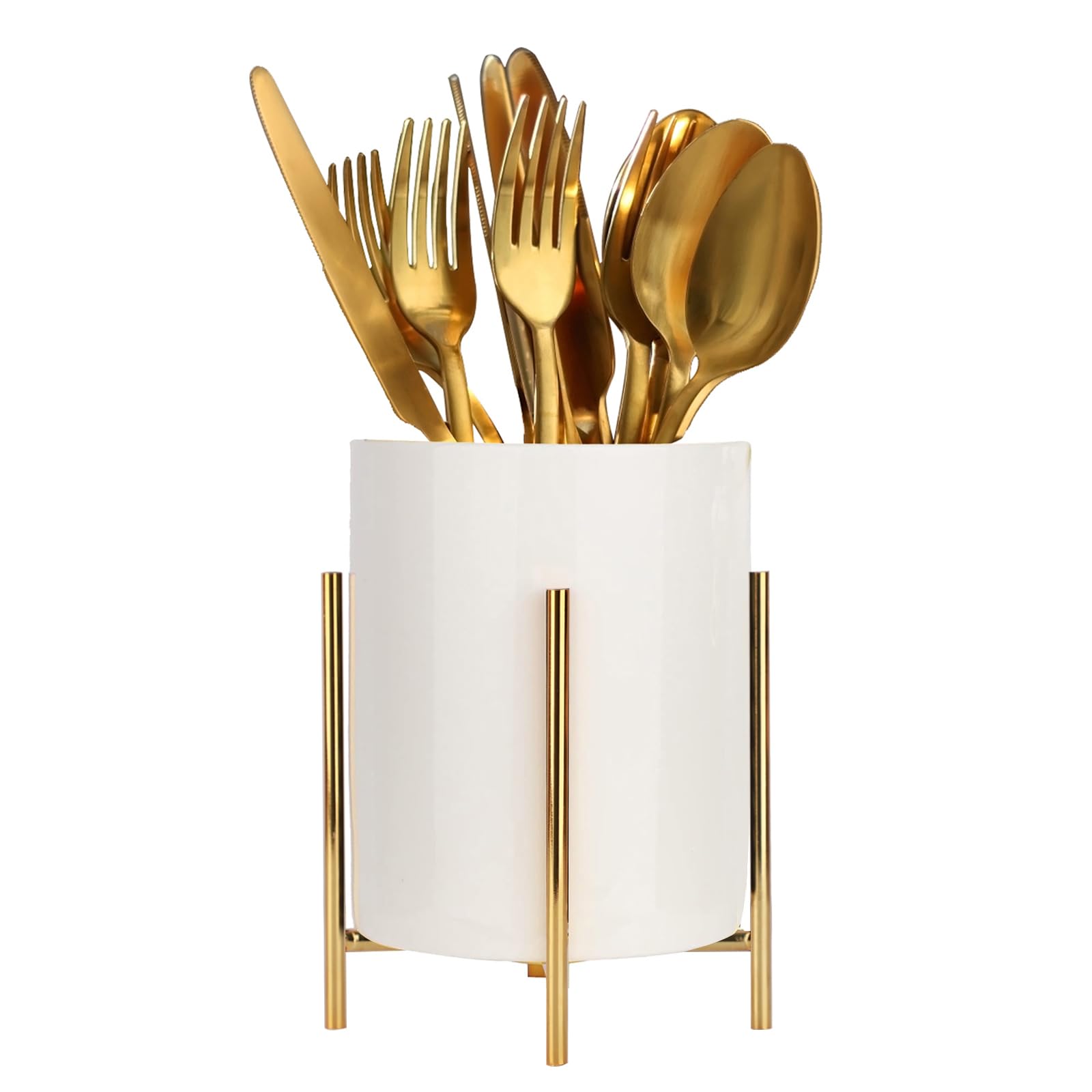 Photo 1 of 5.9'' Silverware Holder,Kitchen Utensil Holder,Flatware Organizers With Metal Frame, Mesh Flatware Holder Organizer Perfect for Home, Kitchen, Countertop, Party, Camping, Outdoor and Restaurant