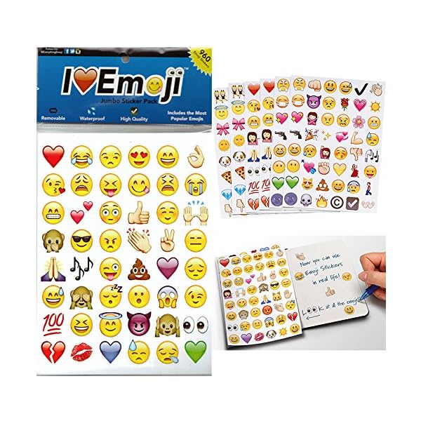 Emoji Jumbo Stickers 960 Most Popular Emoticons Larger In Size