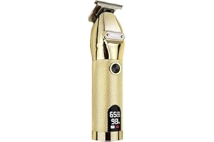 ciwellu Professional Hair Trimmer Cordless Outlining Trimmer T Liners Clippers for Men Rechargeable LED Display Zero Gapped T