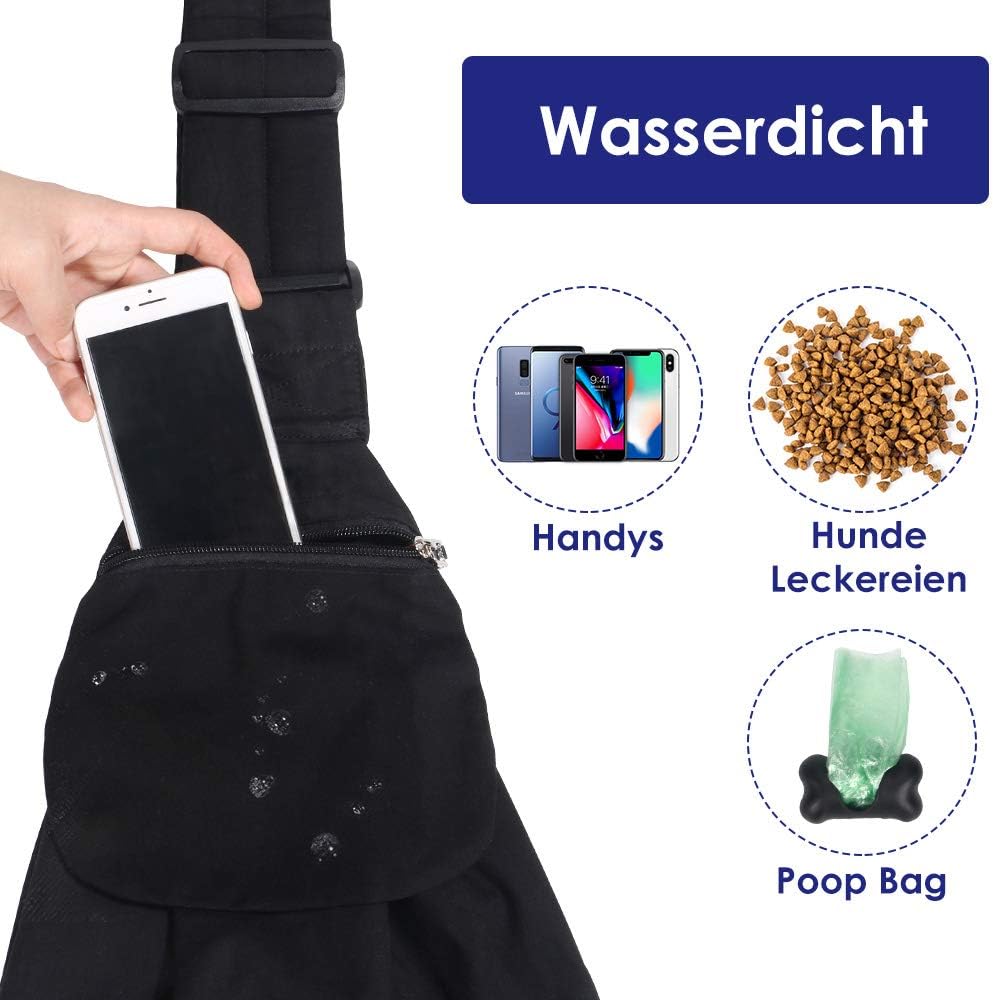 SLOWTON TRAGETUCH HUND, Katze Haustier Hand Schleudertr (Schwarz