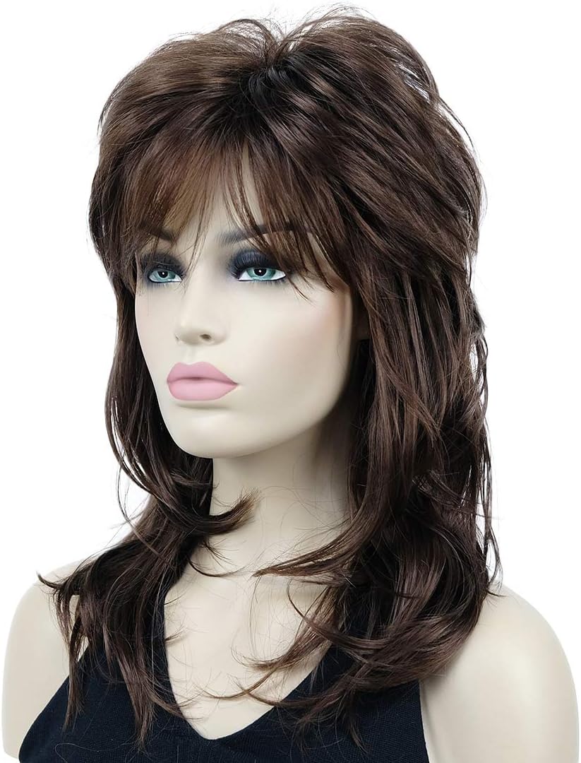 Lydell Long Soft Shaggy Layered Classic Cap Full Synthetic Wig Wigs (31 Medium Auburn) - Image 4