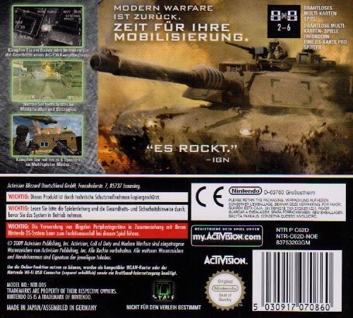 Call Of Duty Modern Warfare Mobilized Nintendo Ds Amazon De Games