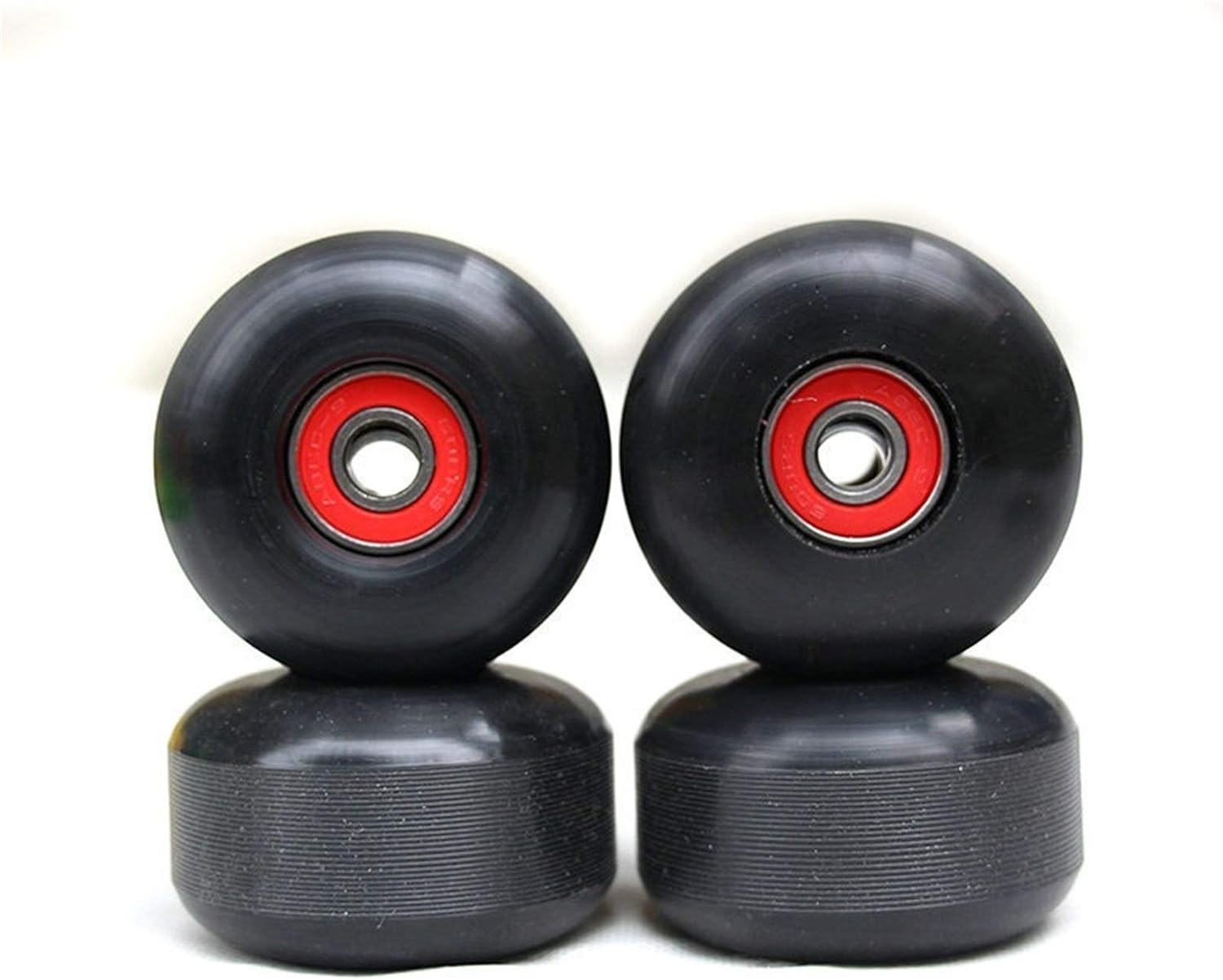 Gu3Je Dauerhaft 4Pcs Skateboard Wheels PU Skateboard Teile Und mit 8Pcs