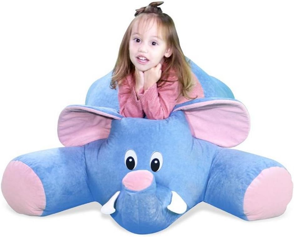 Bean Bag Factory Blue Elephant Bean Bag Chair (Complete with Stuffing)