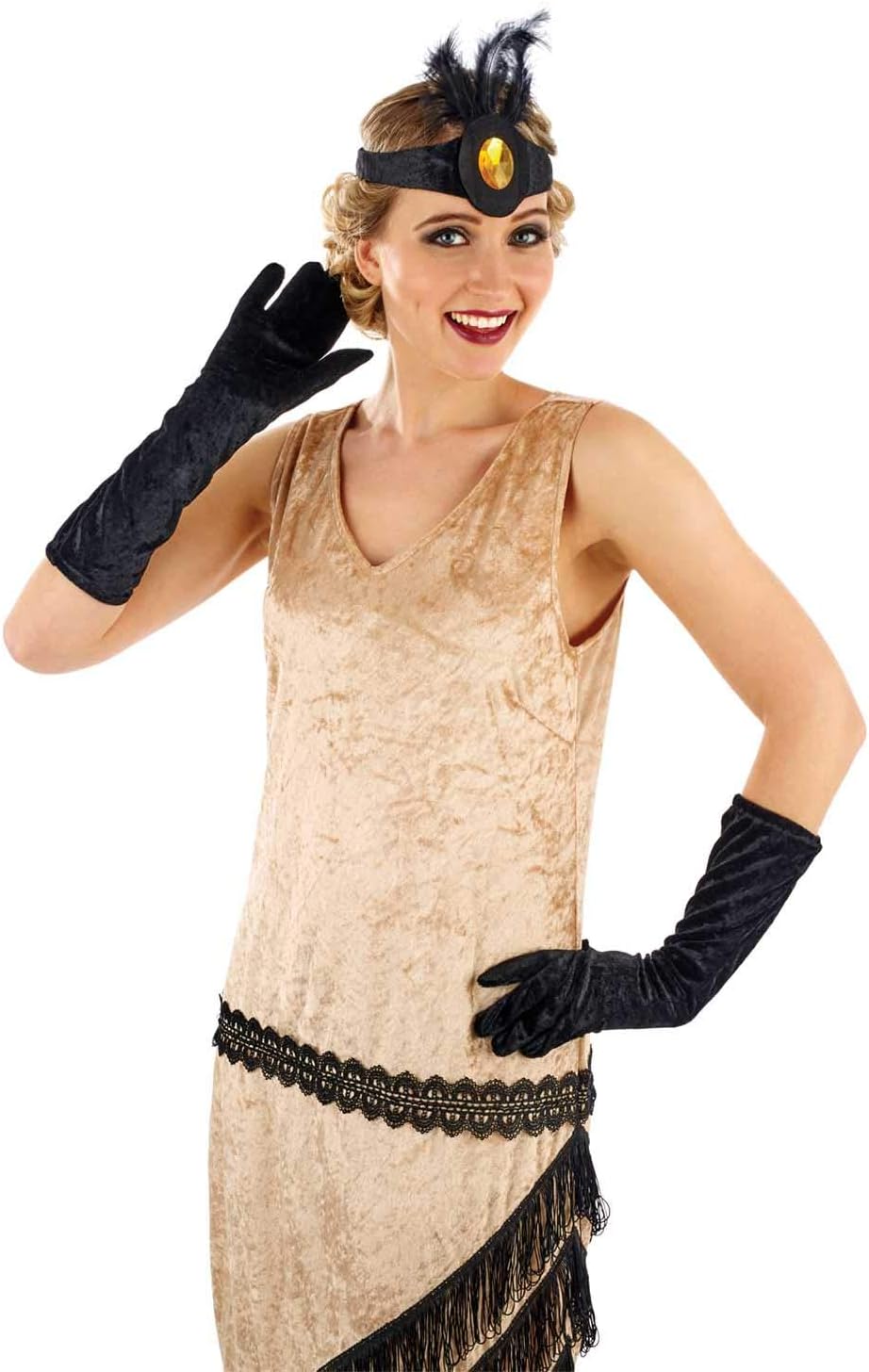 Fun Shack 1920s Flapper Dress Gold Charleston Costume for Women Adult  Halloween Party Outfit Small, Gold, Black (Black) - BigaMart
