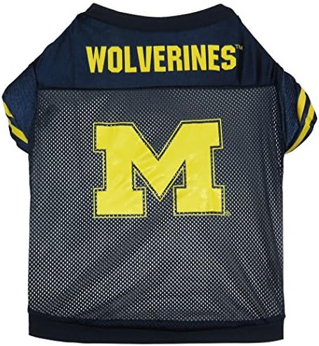 NCAA Michigan Wolverines Football Dog Jersey, Medium
