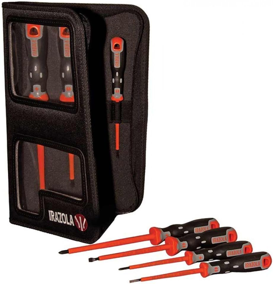 Elite Choice Irazola Techno+ VDE 7 piece Tekno+ Screwdriver Set in a Wallet [Multi Set] - Min 3yr Warranty