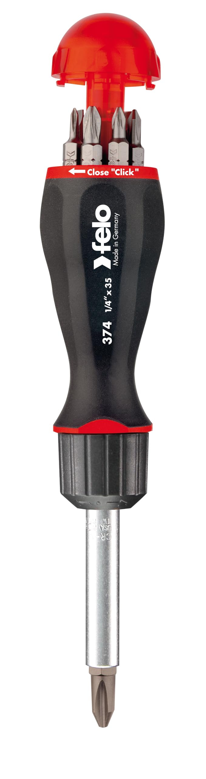 Felo 37400405 Magazine Handle Screwdriver with Ratchet