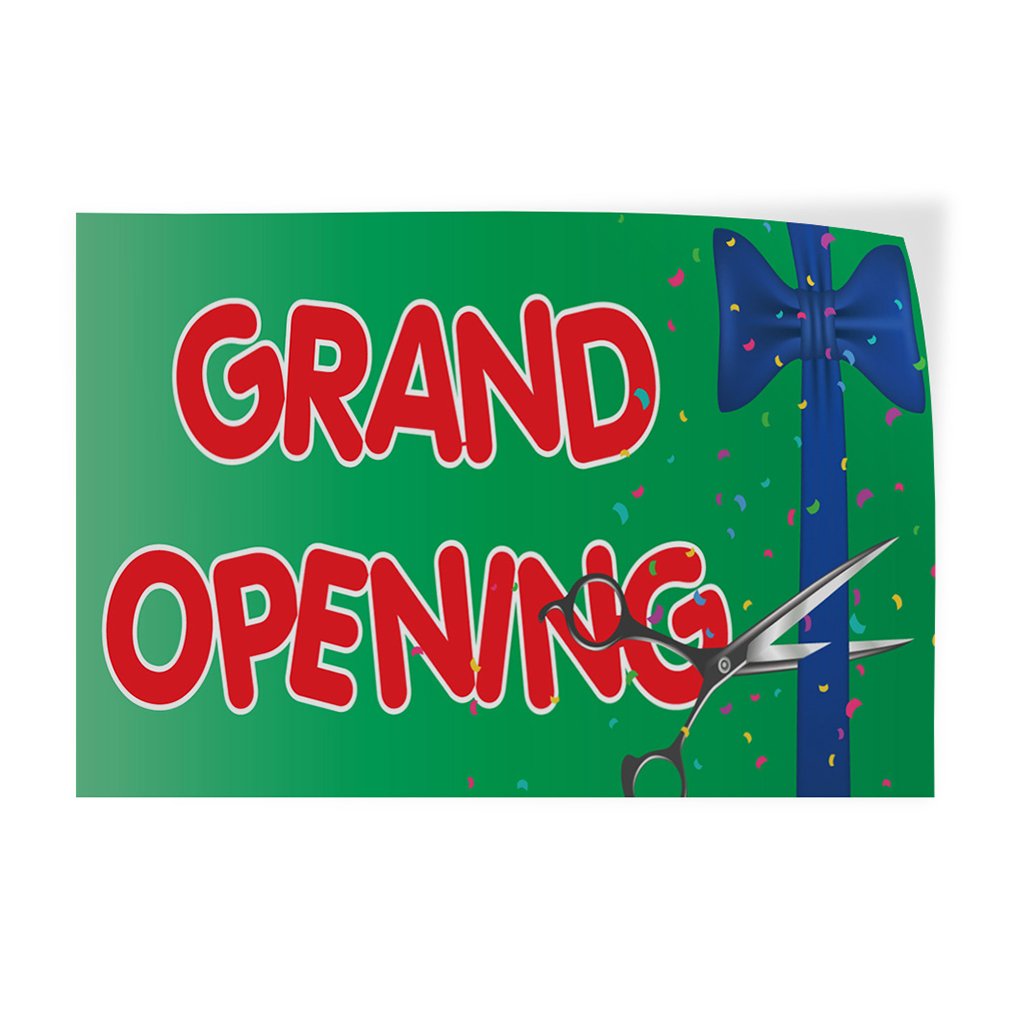 Set of 5 27inx18in Decal Sticker Multiple Sizes Grand Opening 5 Style