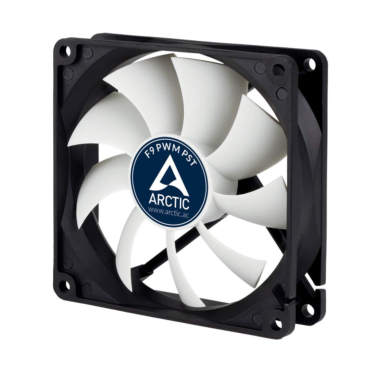 ARCTIC F9 PWM PST - 92 mm PWM PST Case Fan with PWM Sharing Technology (PST), quiet motor, Computer, Fan Speed: 150-1800 RPM - Black, White