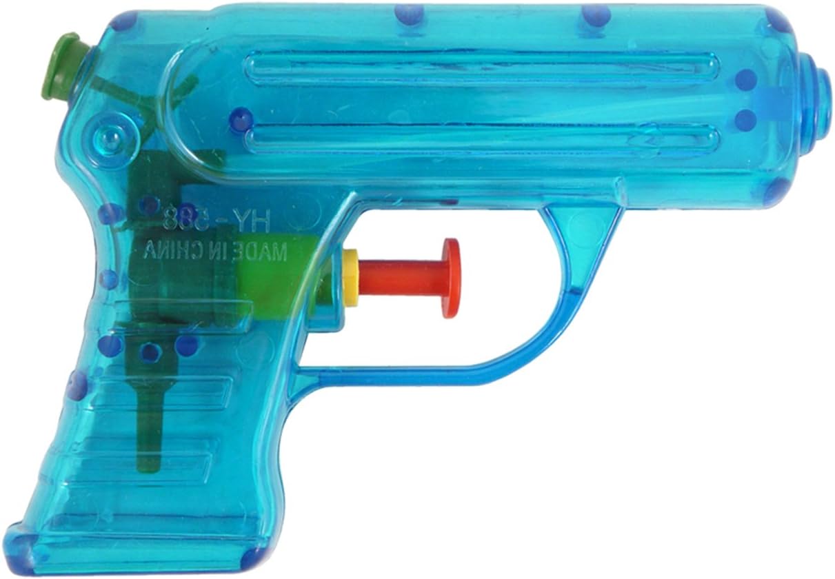 Henbrandt 6 x Mini Water Pistols 11cm Kids Toys Summer Fun Paddling Pool Garden Party Water Gun Pocket Money Toy Outdoor Game Party Favour Loot Bag Fillers for Boys and Girls - Image 4