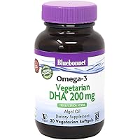 Amazon.com: BlueBonnet Natural Omega-3 Vegetarian DHA Vegetarian Softgels, 200  mg, 60 Count ('743715009097) : Health \u0026 Household