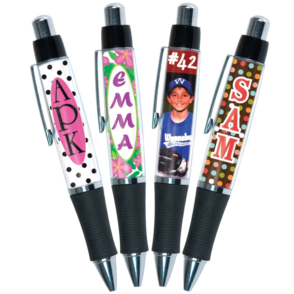 PixPen 4-pack – DIY Photo Pen – Create your own personalized pen - Insert 2.5” x 1.75” wallet photo or design your own insert at PersonalizeItYourself …
