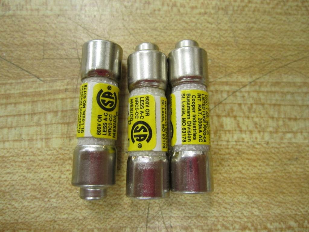Bussmann LP-CC-4 Low-Peak LPCC4 Fuse (Pack of 3)