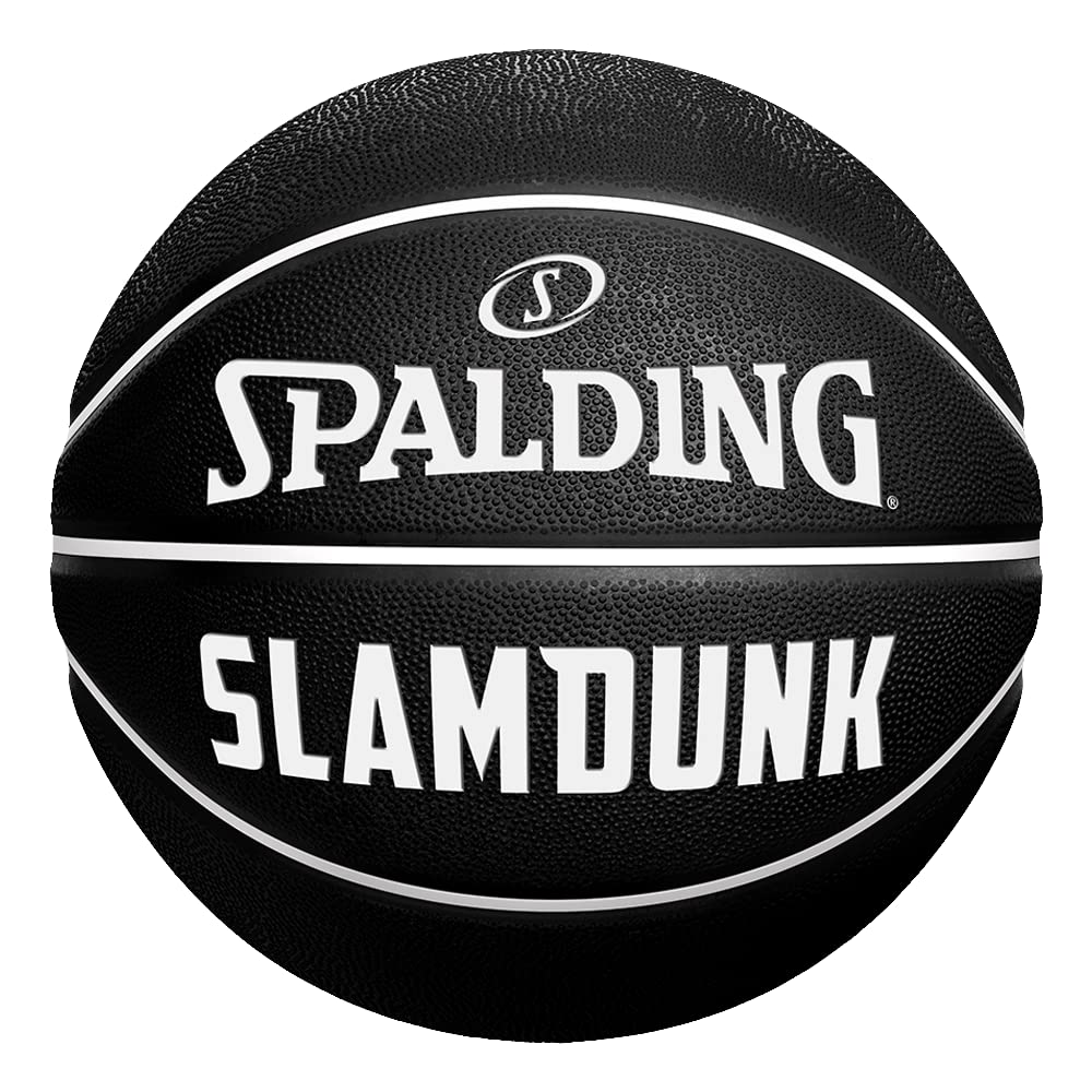 Spalding - Street Phantom Black/White - Basketball ball - Size 5 - Basketball - Certified ball - Rubber – Outdoor - Orange - Anti-slip - Excellent grip - Extremely Resistant
