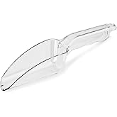 New Star Foodservice Polycarbonate Plastic Utility Ice Scoop, Clear, 6 oz | Commercial Grade