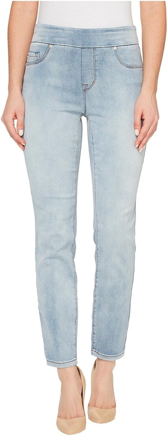 Tribal Women's Dream Pullon Skinny Ankle Jean, Bleach Wash, 16 at Amazon Women's Jeans store