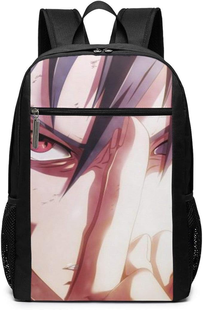 Mochila Escolar NarutoSasuke 2 Print Bookbag Laptop Backpack College