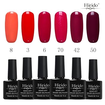 Gel Nail Polish Set 6pcs Popular Wine Red Colors 0 33oz Each Soak Off Uv Led Gel Polish Kit Hirido Gel Gel Nail Polish Set 6pcs Popular Wine Red Colors 0 33oz Each Soak Off Uv Led Gel Polish Kit Hirido Gel