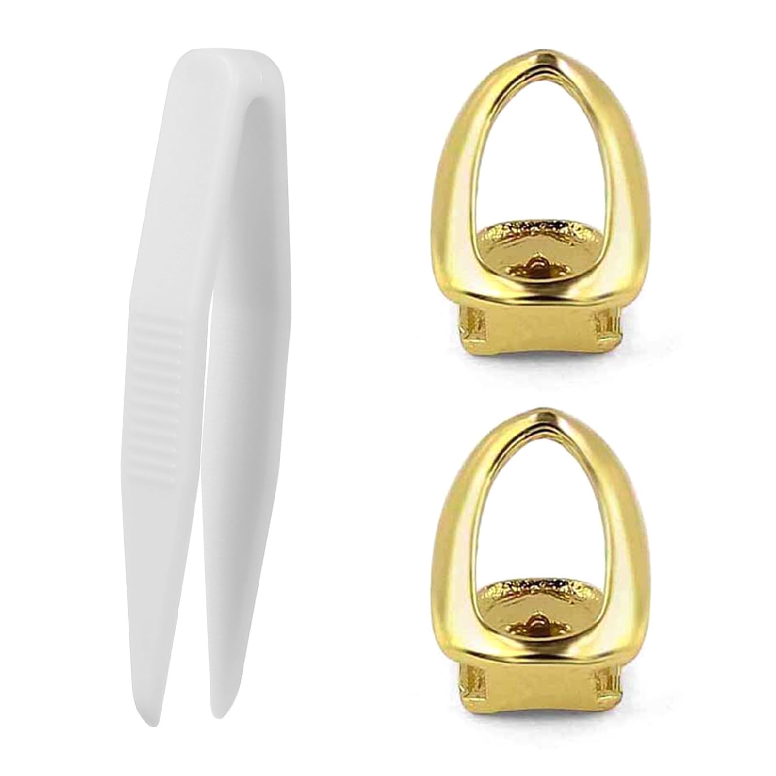 2 Pcs Tooth Grills Mouth Grill Caps for Teeth Jewelry Hollow Design Hip Hop Party Accessories Stylish Grillz for Your Teeth for Cosplay and Costume Events