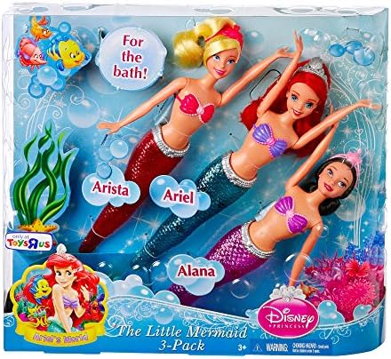 The Little Mermaid Ariel and Sister 3pk Dolls