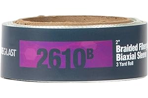 Fibre Glast Fiberglass Sleeving – Cloth-Mesh Tubing Bonds & Reinforces Hoses, Hockey Sticks, Oars, Golf Clubs, Studs, Mandrels & Cylinders – Epoxy & Resin Compatible, 10 Oz, 3 Yards, Made in USA