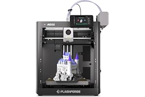 FLASHFORGE AD5X Multi-Color 3D Printer with IFS,Fully Auto Leveling FDM 3D Printer with Max 600mm/s High Speed Printing and Max 300°C Nozzle,Large Printing Size 220 * 220 * 220mm