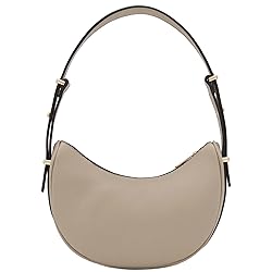 Small Crescent Smooth PU Leather Armpit Shoulder