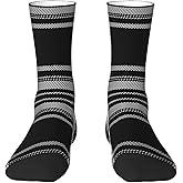 QIUYELONG Fun and Casual Plaid Dress Socks for Men and Women, Scottish National Tartan Printed Novelty Crew Socks