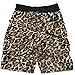 SAFS Men's Board Shorts Animal Print Surf Pants Leopard Brown White