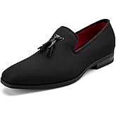 Meijiana Men's Loafers Lightweight Slip-On Moccasins Stylish Dress Shoes Breathable Tassels Loafers