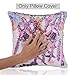 Merrycolor Mermaid Pillow Cover, Unicorn Gifts for Girls Sequin Pillow Cover Throw Cushion Case Decorative Pillowcase That Change Color (Unicorn E -Purple Sequin)
