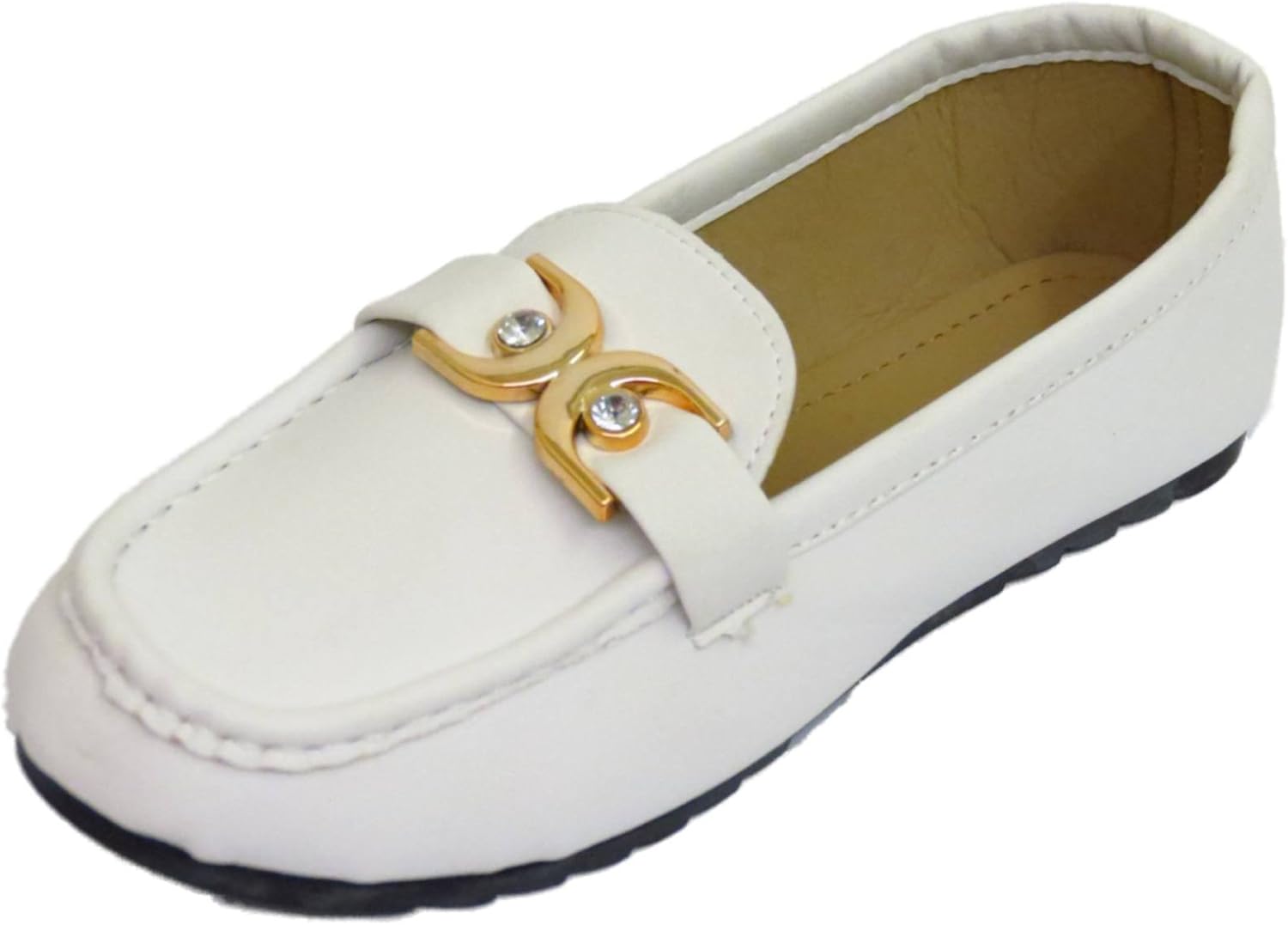 ladies white moccasin shoes