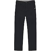 Quiksilver Boys Everyday Union Stretch Chino Pants, Casual Bottoms for Kids, Straight Fit, Black Union, 16