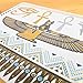 COKOHAPPY 5 Sheets Metallic Temporary Tattoo Egyptian Cleopatra Ankh Cross Eye of Horus Gold Silver Shine Beach Armband