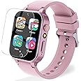 Kids Smart Watch Gift for Girls Age 5-12, with 2 Screen Protectors 24 Games HD Touchscreen Camera Music Player Storybook Video Alarm Clock Pedometer 12/24 hr - Birthday Toys for 5 6 7 8 Year Old Girl