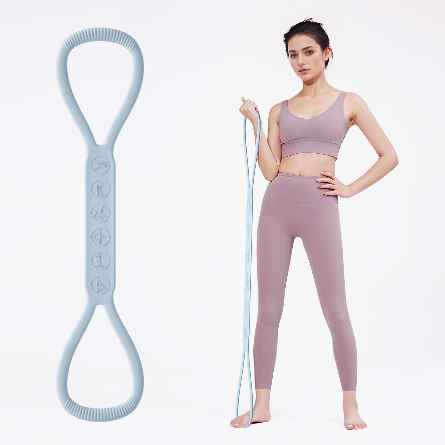 Photo 1 of 2025 Upgraded Figure 8 Resistance Band, 25lb Exercise Band for Kids Adult and Elderly, Stretch Fitness Band Workout Ropes for Arm Back Shoulder Yoga Pilates Physical Therapy(Sold in Single not in Set)