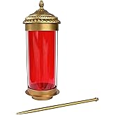 VIIACA Memorial Bereavement Sympathy Gifts for Loss of Loved One, Son, Father, Memorial Candle Lantern Holder for Grave Markers for Cemetery for Humans, Funeral Decoreations (D1 Non)