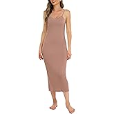 Vlazom Women Full Slips Sexy Soft Slip Dress for Under Dress Spaghetti Strap Cami Slip Chemises V Neck Negligee S-3XL