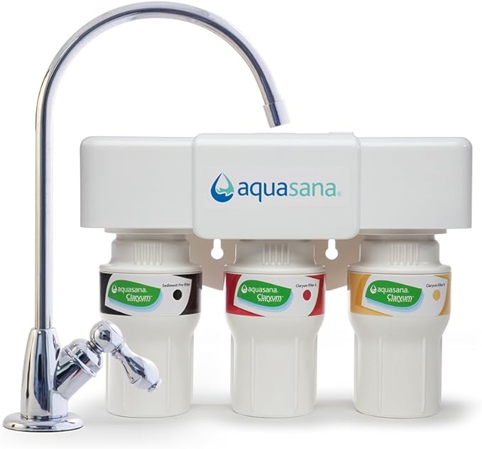 Aquasana AQ5300 Sistema de filtro de agua de 3 fases para instalar