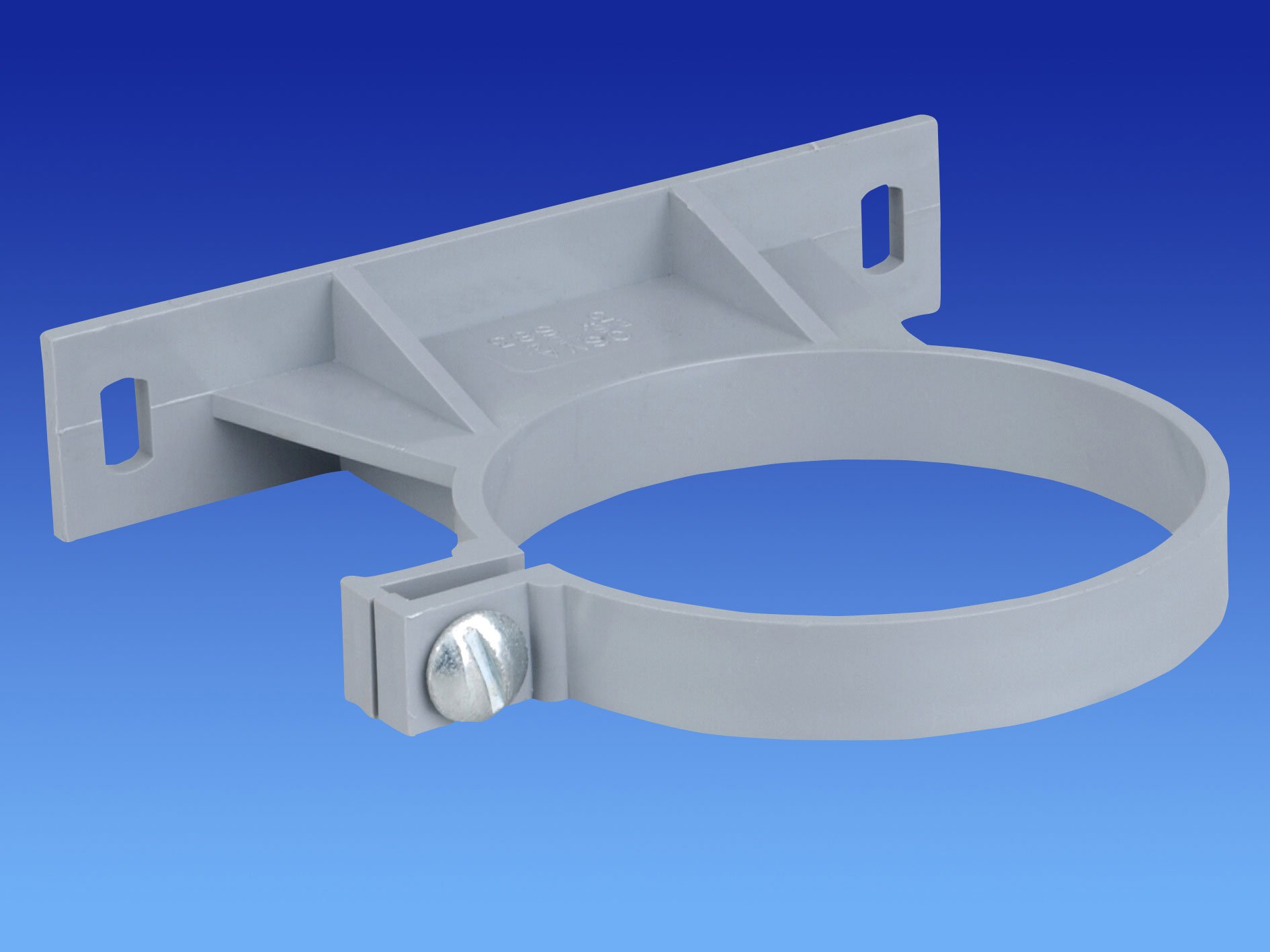 Wavin OSMA 82mm SOIL 3S083 SOCKET Bracket GREY
