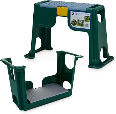 Denny International Garden Kneeler Stool with Storage & Padded Knee Pad