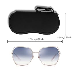Hion 2Pack Eyeglass Case Sunglasses Soft Pouch with