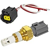 56027872 Intake Air Temperature IAT Sensor with Connector Pigtail Harness - Compatible for Chrysler Dodge Specific Vehicle Models Replaces 56027872 M56027872 AX49 SU3036